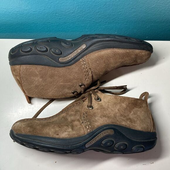 Merrell Booties Brown Suede Size 40 Mens 7 Women’s 9 Jungle Stitch Root Beer Moc main image 12